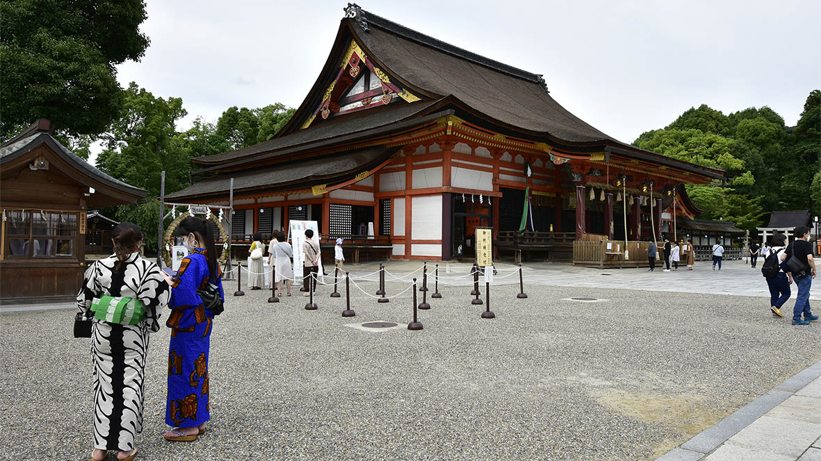 茅の輪くぐり2021年京都八坂神社