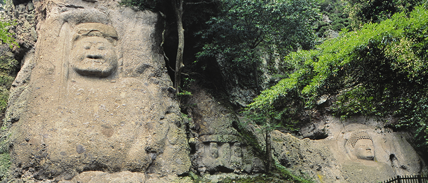 神仏習合の地の熊野磨崖仏＠大分国東半島